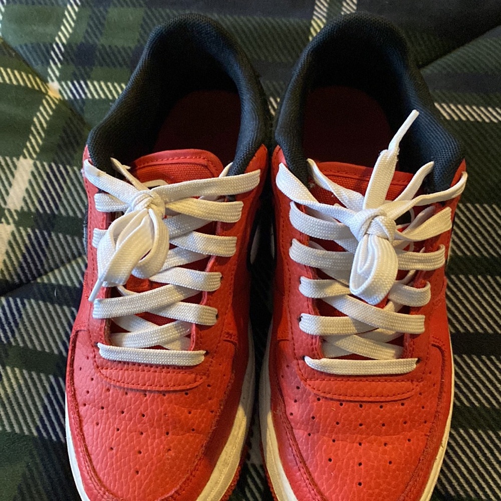 Nike Women’s Red and White Sneakers